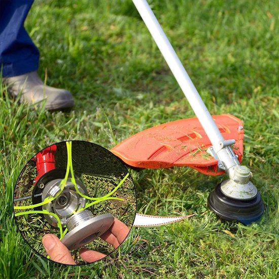 Aluminium Grastrimmerkop met Dubbele Draad, Universele Vervangingsspoel voor Grasmaaier, Ideaal voor Tuin en Terrasonderhoud — afbeelding 4