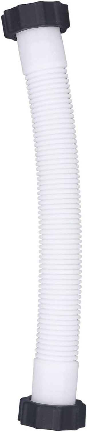 Vervangingsslang en Moerset voor Zwembadpomp - Witte Slang met 1,5 Inch Diameter voor Efficiënte Waterafvoer en Filtratie