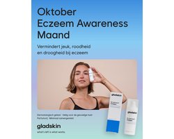 Gladskin Eczemact Cream 30 ml – Rijke crème voor de eczeemgevoelige en droge huid, vermindert jeuk en roodheid, parfumvrij, vanaf 3 maanden