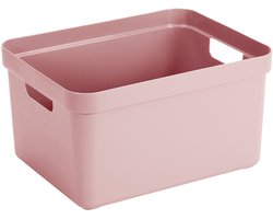 Sunware Sigma Home opbergbox 32L – 44,5x34,5x24,3 cm – Roze – BPA-vrij plastic, stapelbaar (deksel apart verkrijgbaar) – stijlvolle opbergmand voor kinderkamer & woonkamer