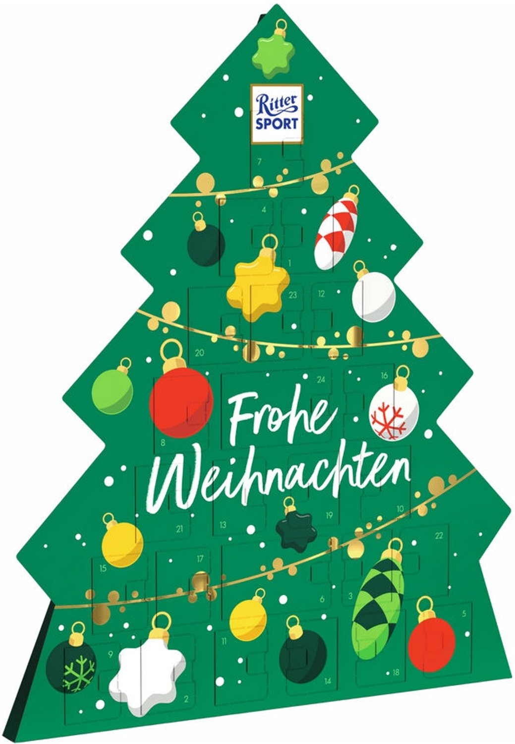 Ritter Sport Choco-blokjes Adventskalender - 208 gram