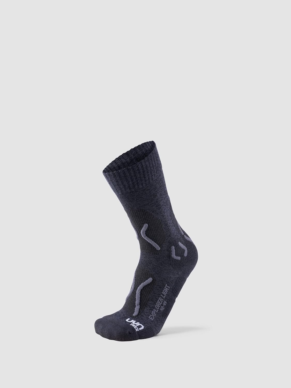 UYN Heren Trekking Explorer Light Sokken Antraciet