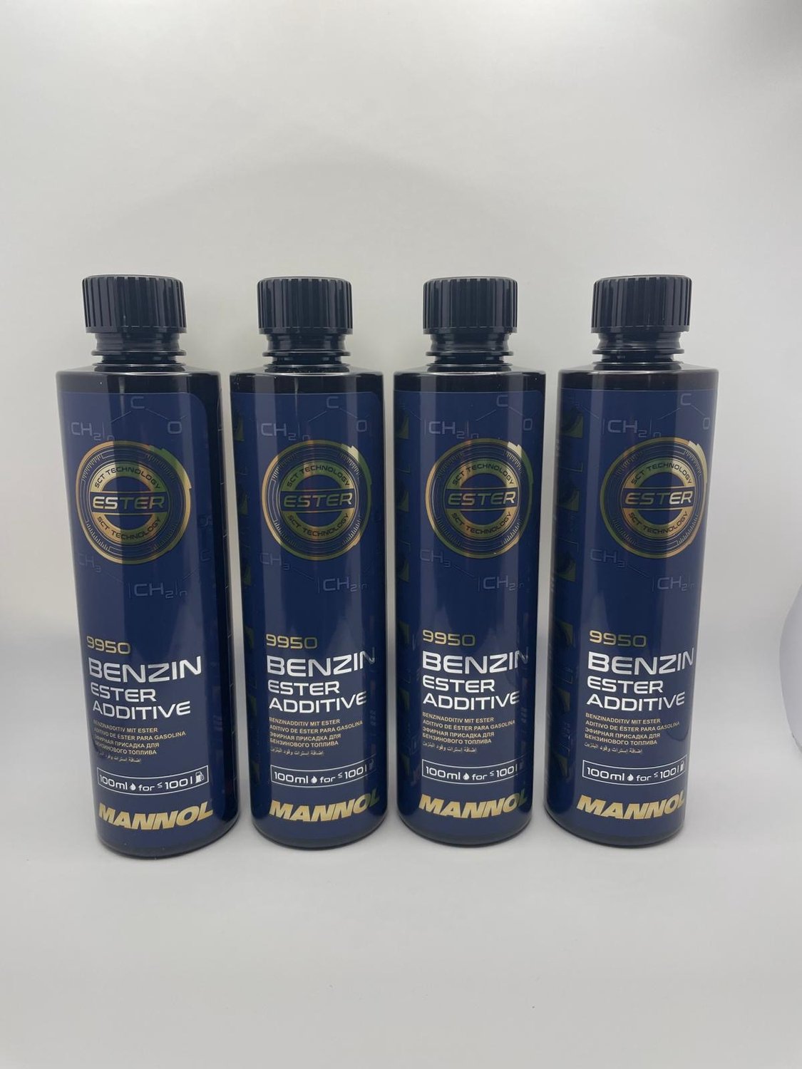 4 Stuks Benzin Ester Additive 450ml Mannol 9950 / BPC AUTOPARTS