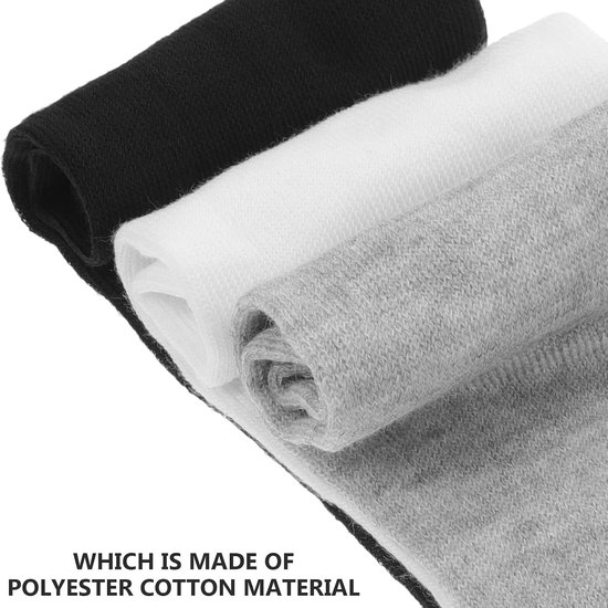3 Paar Tabi Sokken - Katoen & Viscose - Unisex - Zwart, Wit, Grijs — afbeelding 5