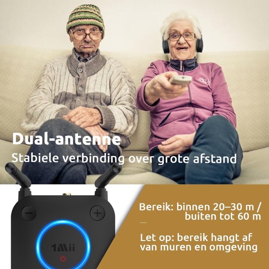 Bluetoolz® | 1Mii B06TX | Bluetooth 5.0 zender | aptX en aptX Low Latency, dubbele antennes én een bereik tot 50 meter buiten en 15 meter binnen | Optische, coaxiaal digitaal en analoge uitgang | nclusief alle benodigde kabels en handleiding — afbeelding 4