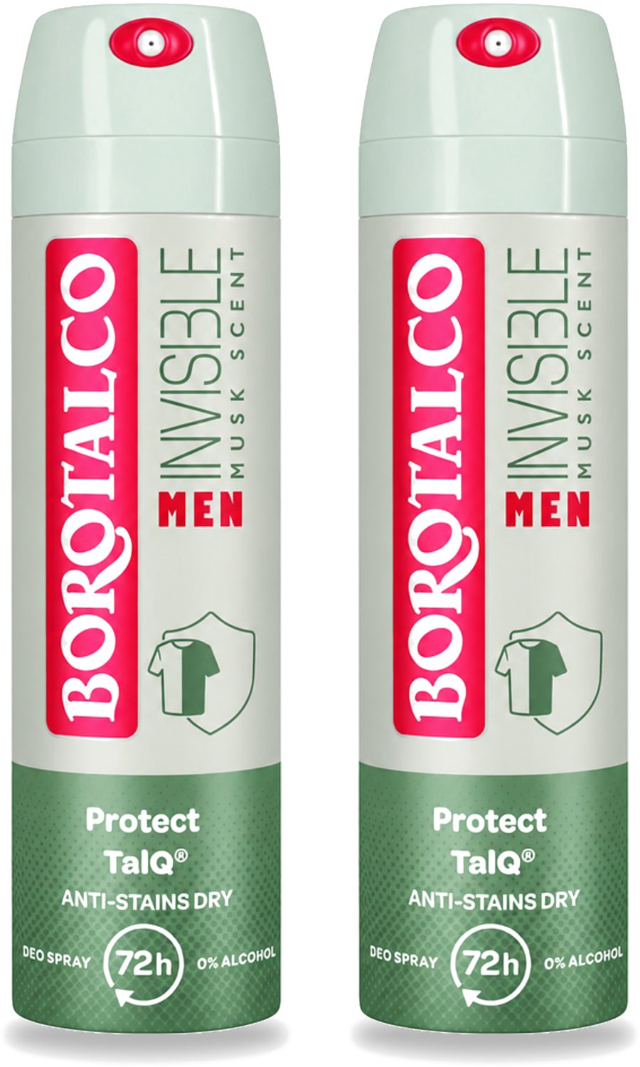 2 x Borotalco – Deodorant Spray – Men Musk Geur – 150 ml - Voordeelverpakking - 2 stuks
