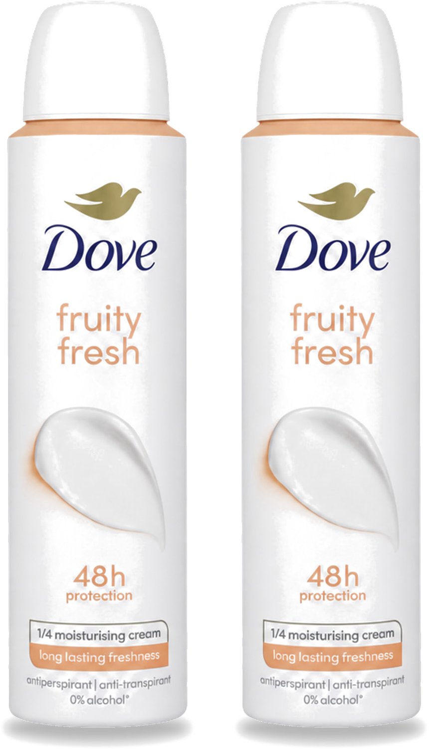 2 x Dove – Deodorant Spray – Fruity Fresh – 200 ml - Voordeelverpakking - 2 stuks
