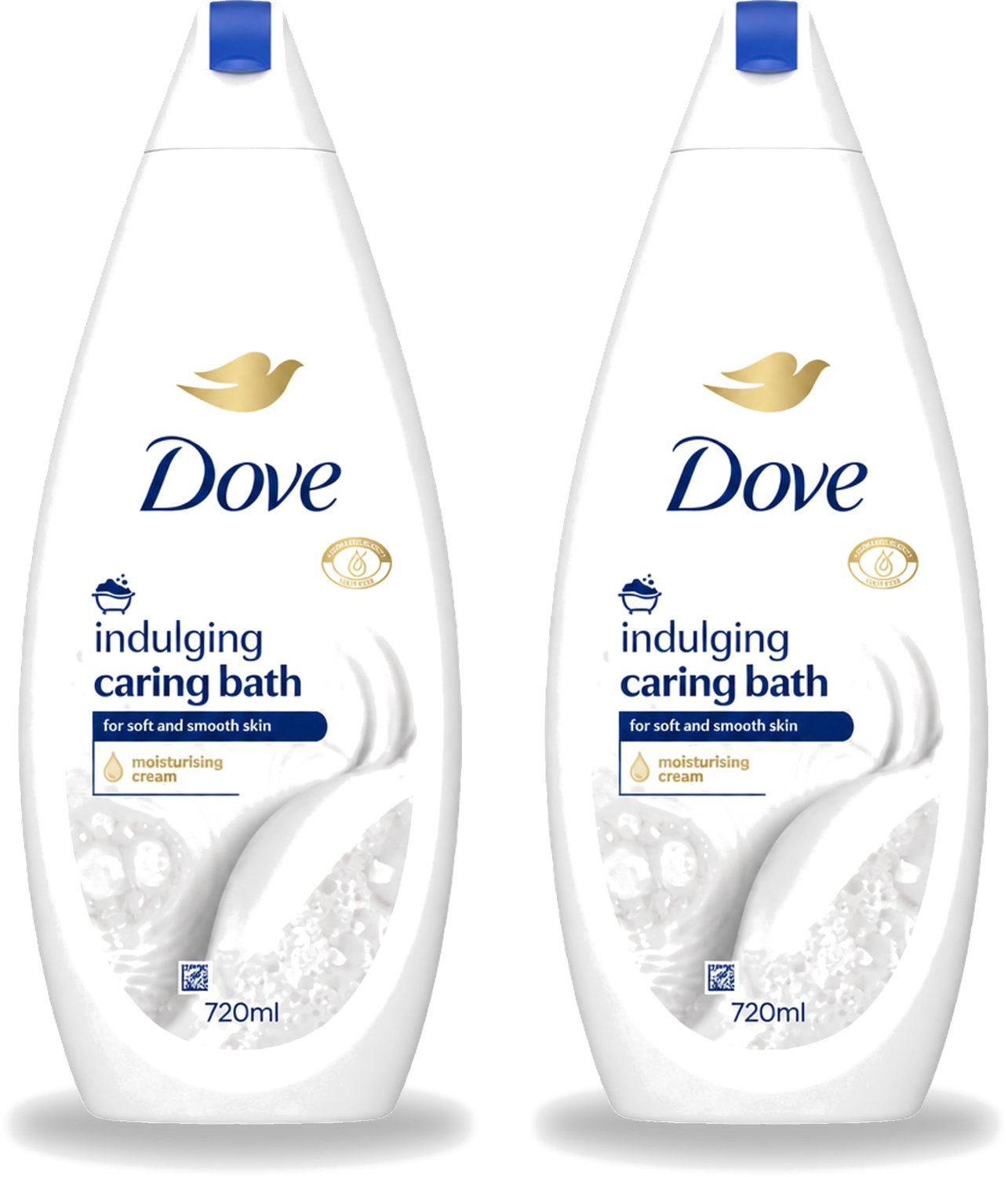 2 x Dove – Badcrème – Indulging Cream – 720 ml - Voordeelverpakking - 2 stuks