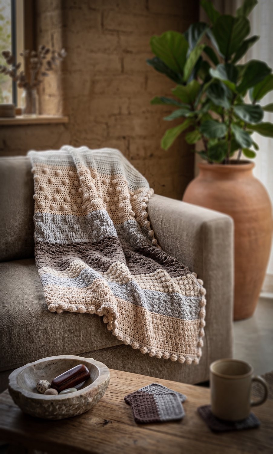 Corneeltje Wol - Plaid Corneeltje 2.0 - Plaid - Woonaccessoire - Gehaakte plaid - Interieur - Kant & Klaar product