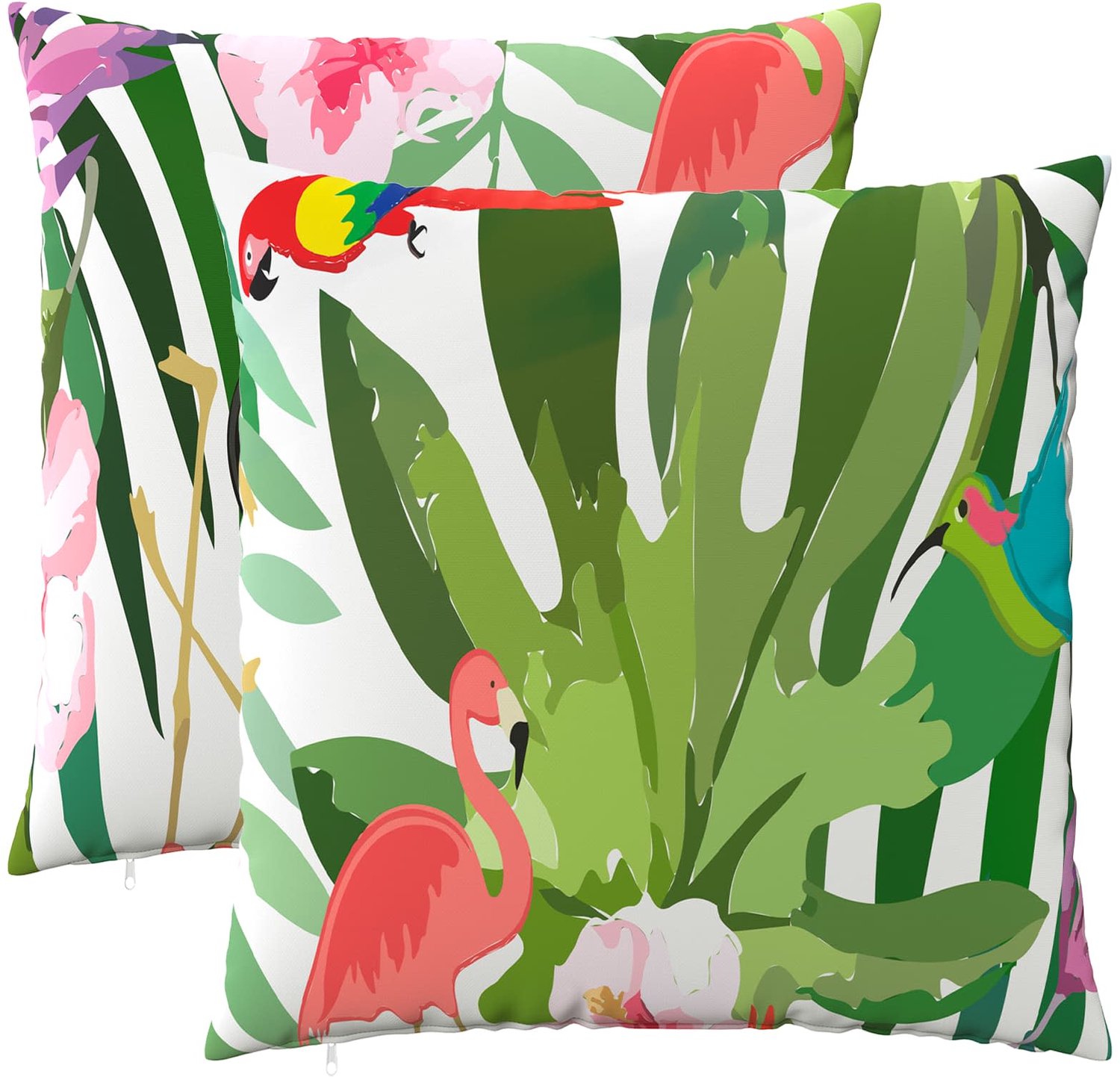 vidaXL Dekenkussen - 2 - st - HEERLEN - Meerkleurig - 80 - x - 80 - cm - Polyester
