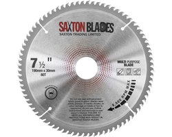 Saxton Cirkelzaagblad 190mm 80T TCG Aluminium & Hardhout