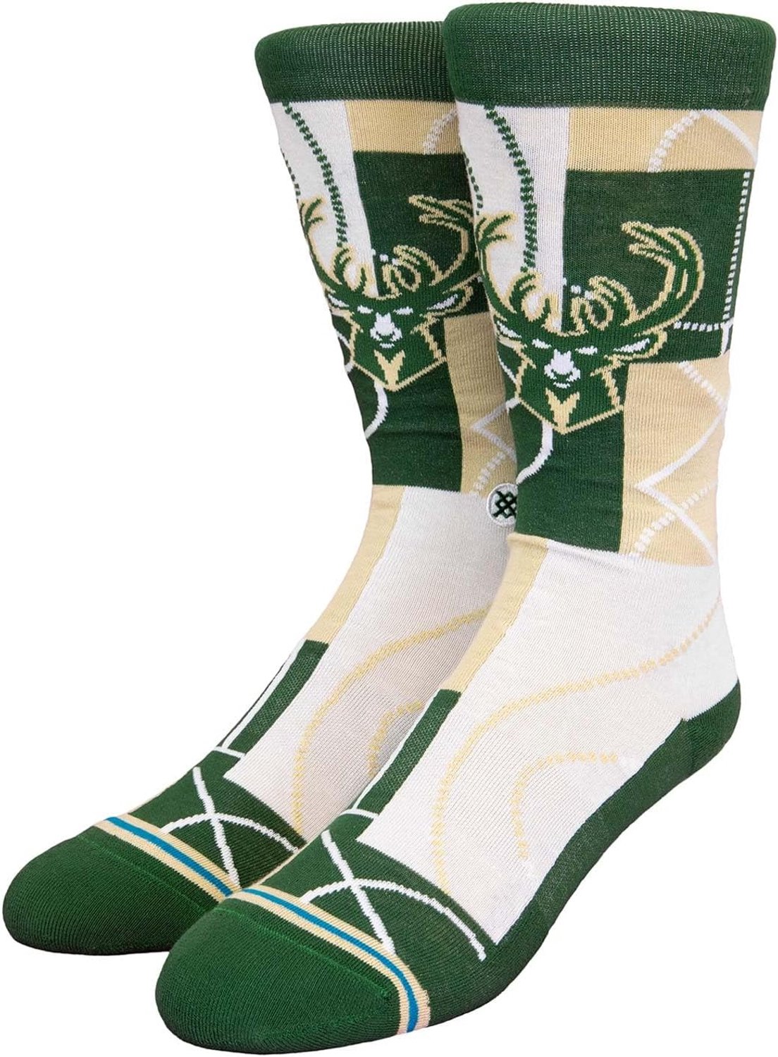 Stance NBA Milwaukee Bucks Zone Sokken - Groen