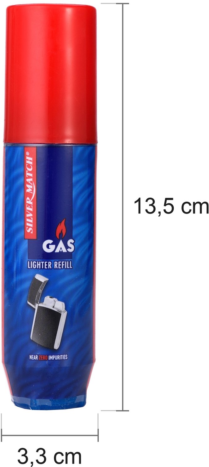 4x Silver Match Navulgas 60 ml - Aansteker Gas - Butaangas Navulling - 24 tot 32 Vullingen - Voor Navulbare Gasaanstekers — afbeelding 3