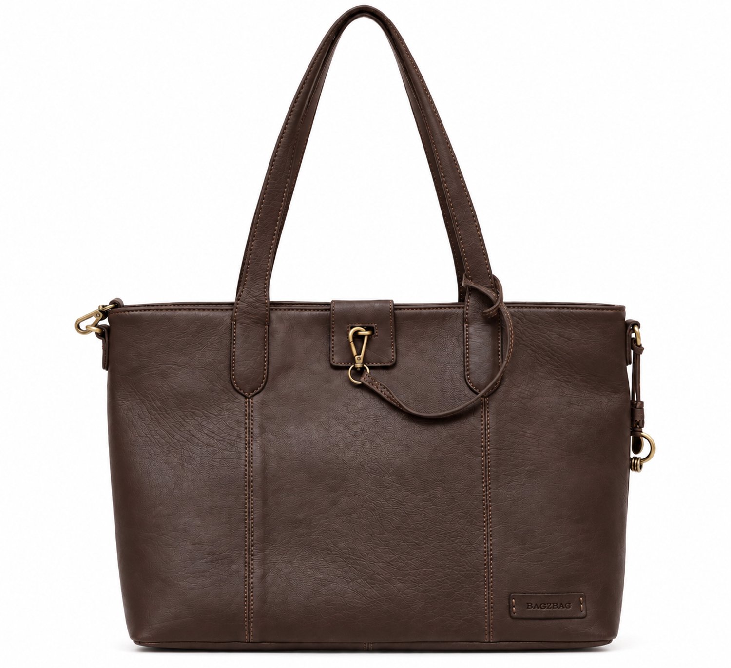 Bag2Bag Stoere Leren Werktas / Laptoptas met Uitneembare Laptophoes (14¨) Navan Donkerbruin
