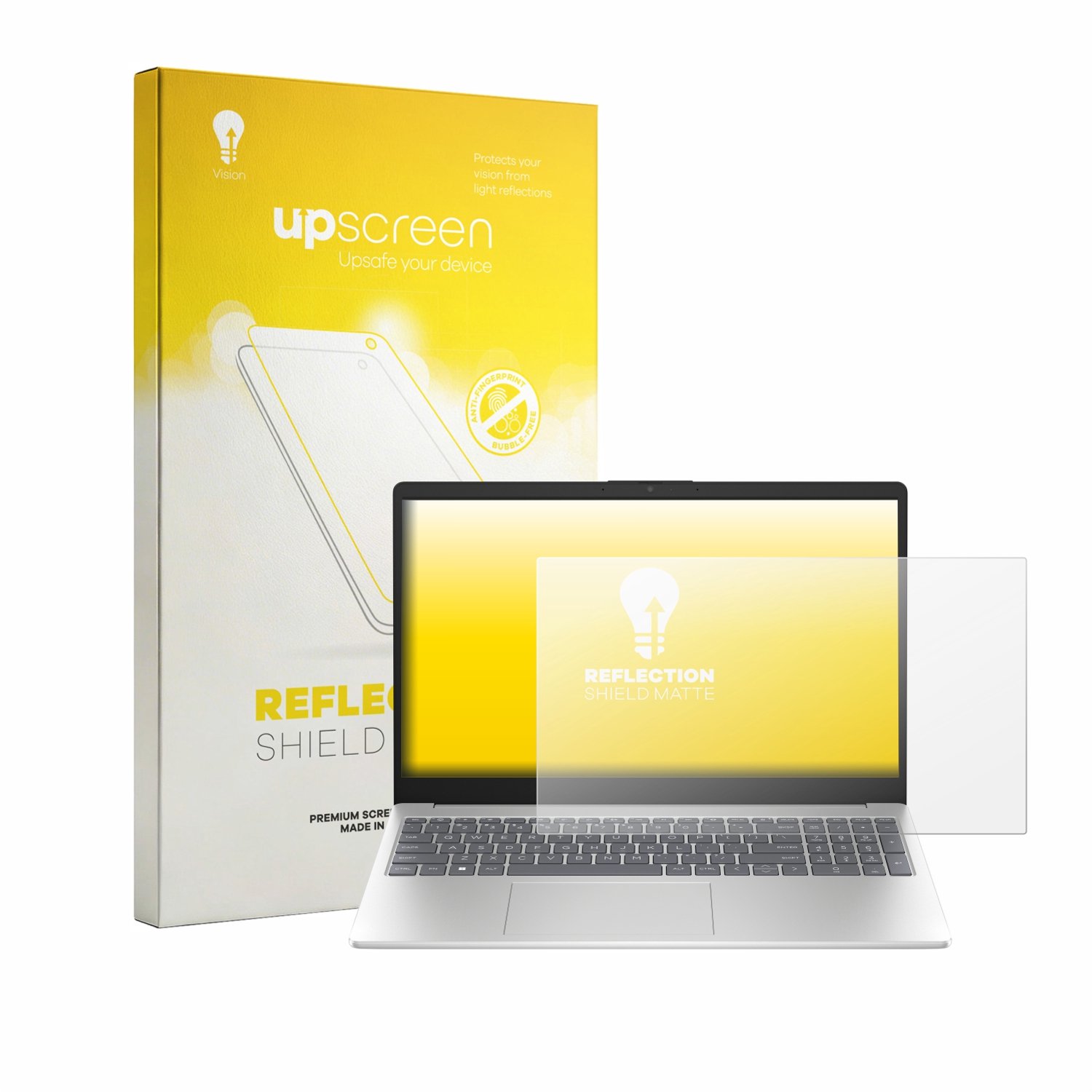 upscreen - Screenprotector voor HP 15-fd1750ngx - Folie Beschermfolie anti glare matte