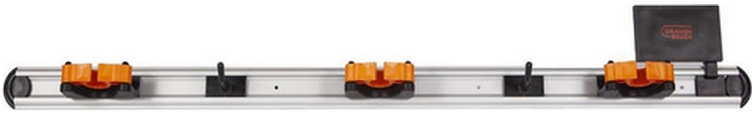 OrangeBrush Ophangsysteem 900 mm - Compleet (3x klem + 2x haakje)
