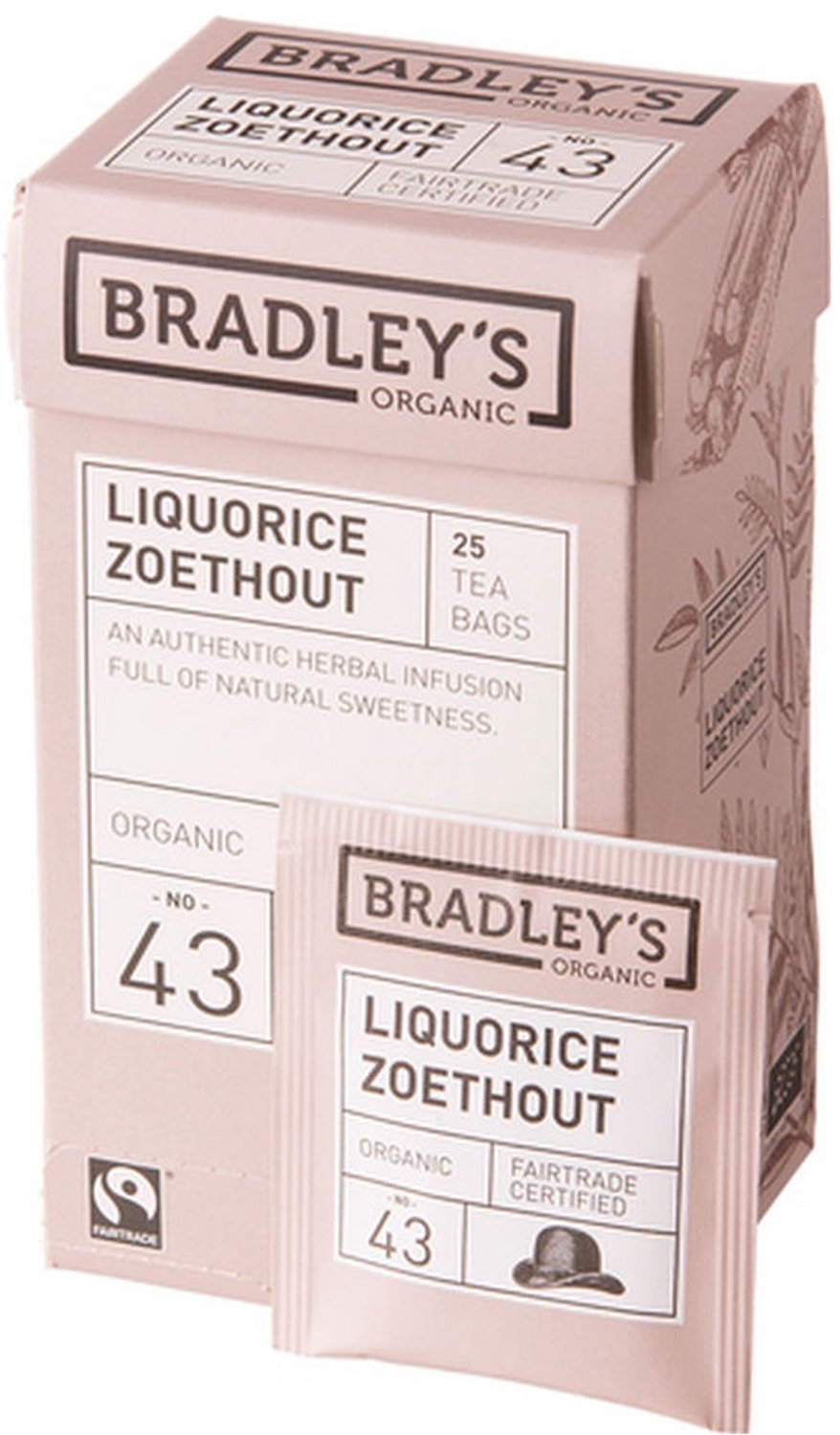 Bradley's | Organic Black Tea Liquorice | 4 x 25 x 2 gram
