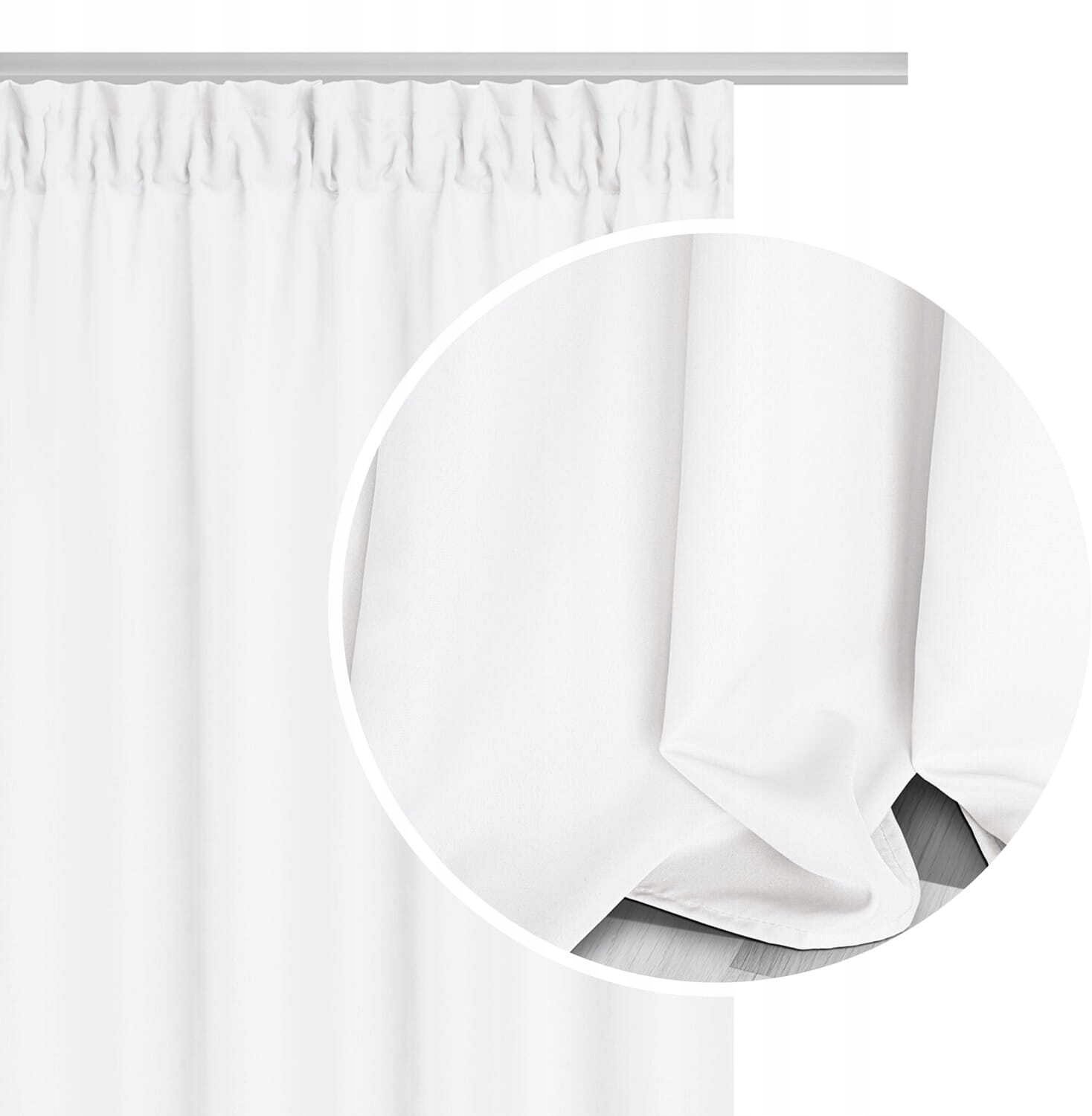 PRESTIQUA Kant-en-klare gordijnen VIVA 140x170 cm, wit, semi-verduisterend