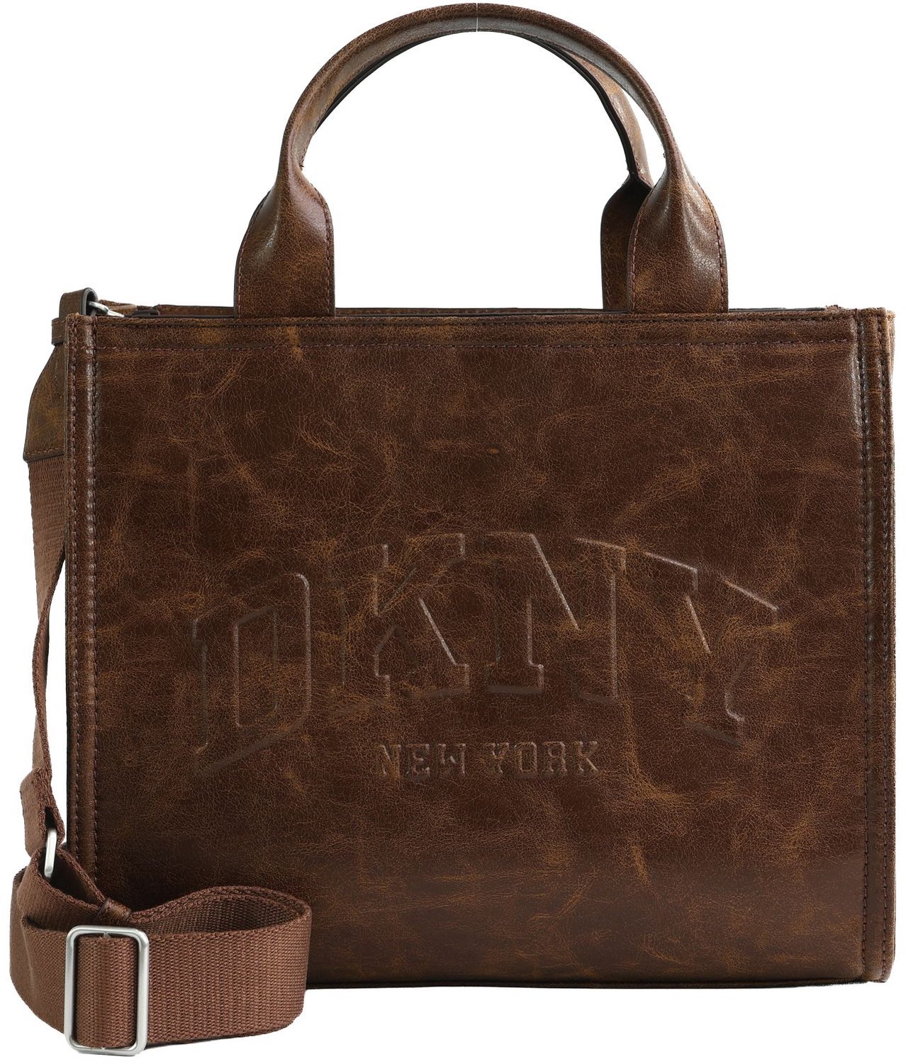 DKNY handtas schoudertas Hadlee Tote Walnut bruine