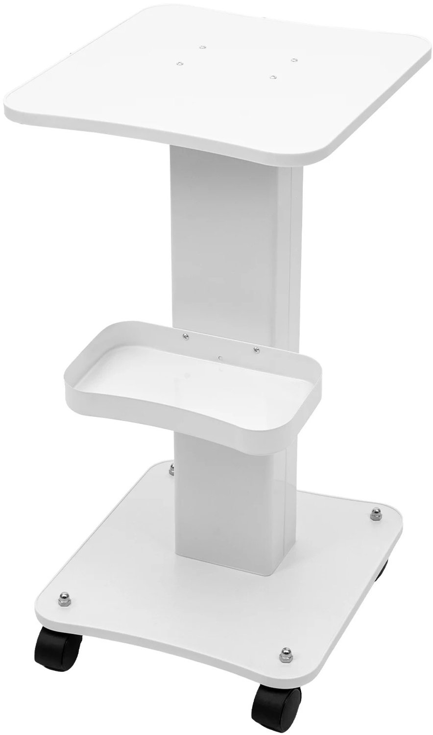 Sellino Trolley op wieltjes - Praktische Verrijdbare Trolley - Compact, Stevig & Veelzijdig - Tot 40 Kg - 37,5 x 34 x 67,5 cm - Wit