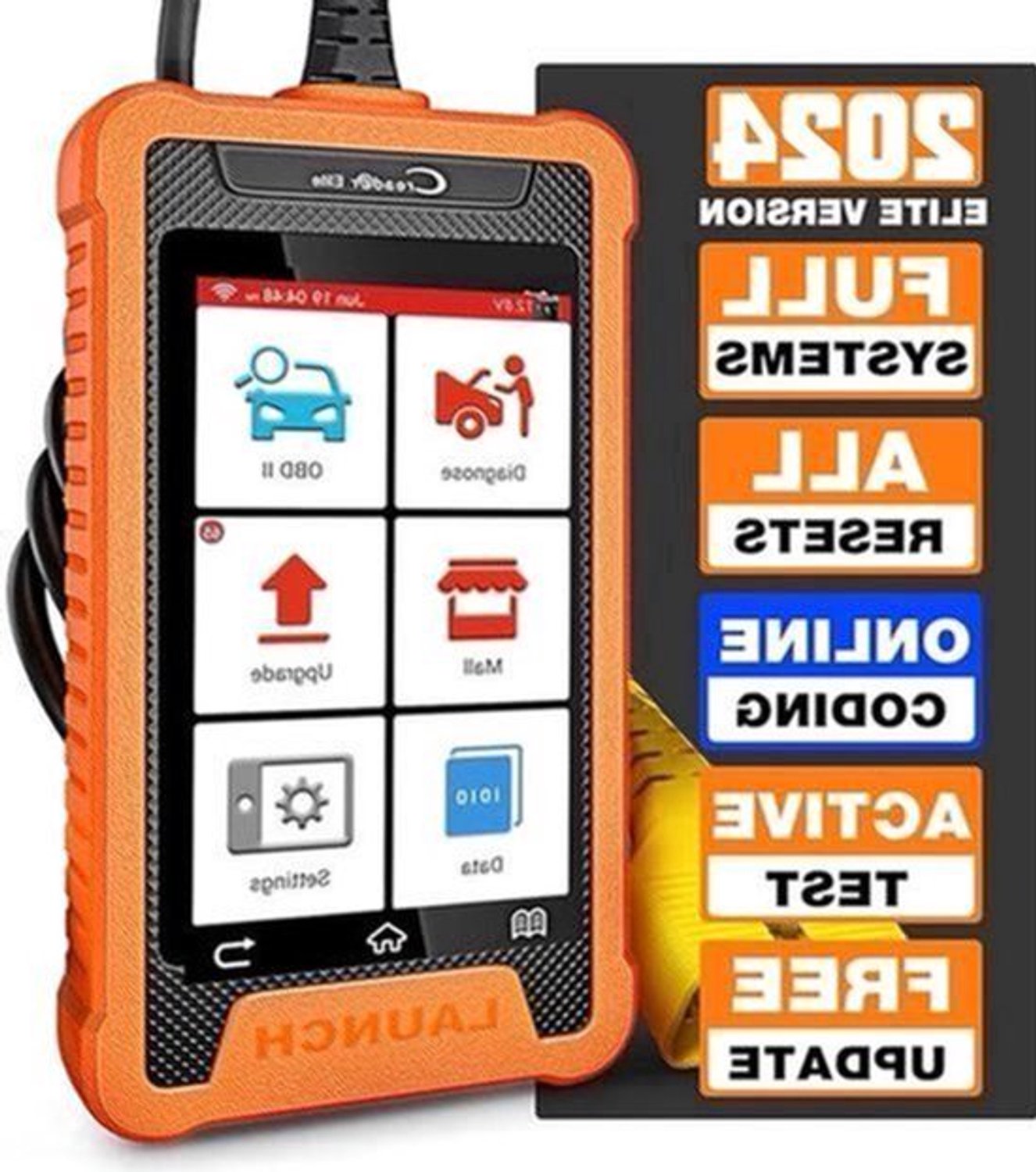 OBD2 Diagnosetool – Auto Uitlezer – Code Scanner – Diagnoseapparaat – Systeemtester – Actieve Test – ECU Codering – 31+ Resetfuncties