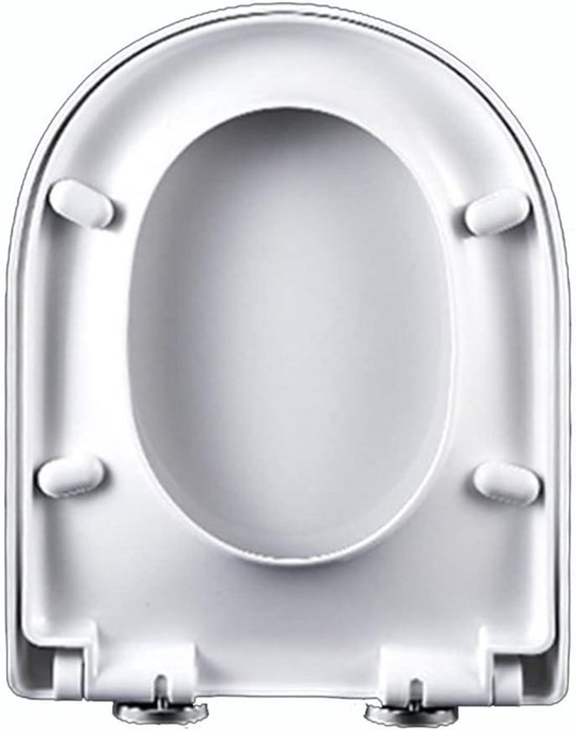 Toiletbril - WC-bril met deksel - Hygiënisch werken - Softclosefunctie - Standaardmaat - Wit