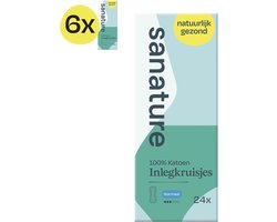 Sanature Inlegkruisjes Normal Bio - 144 stuks