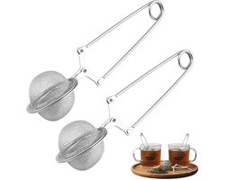 Set van 2 RVS Thee Infusers met Theelepels