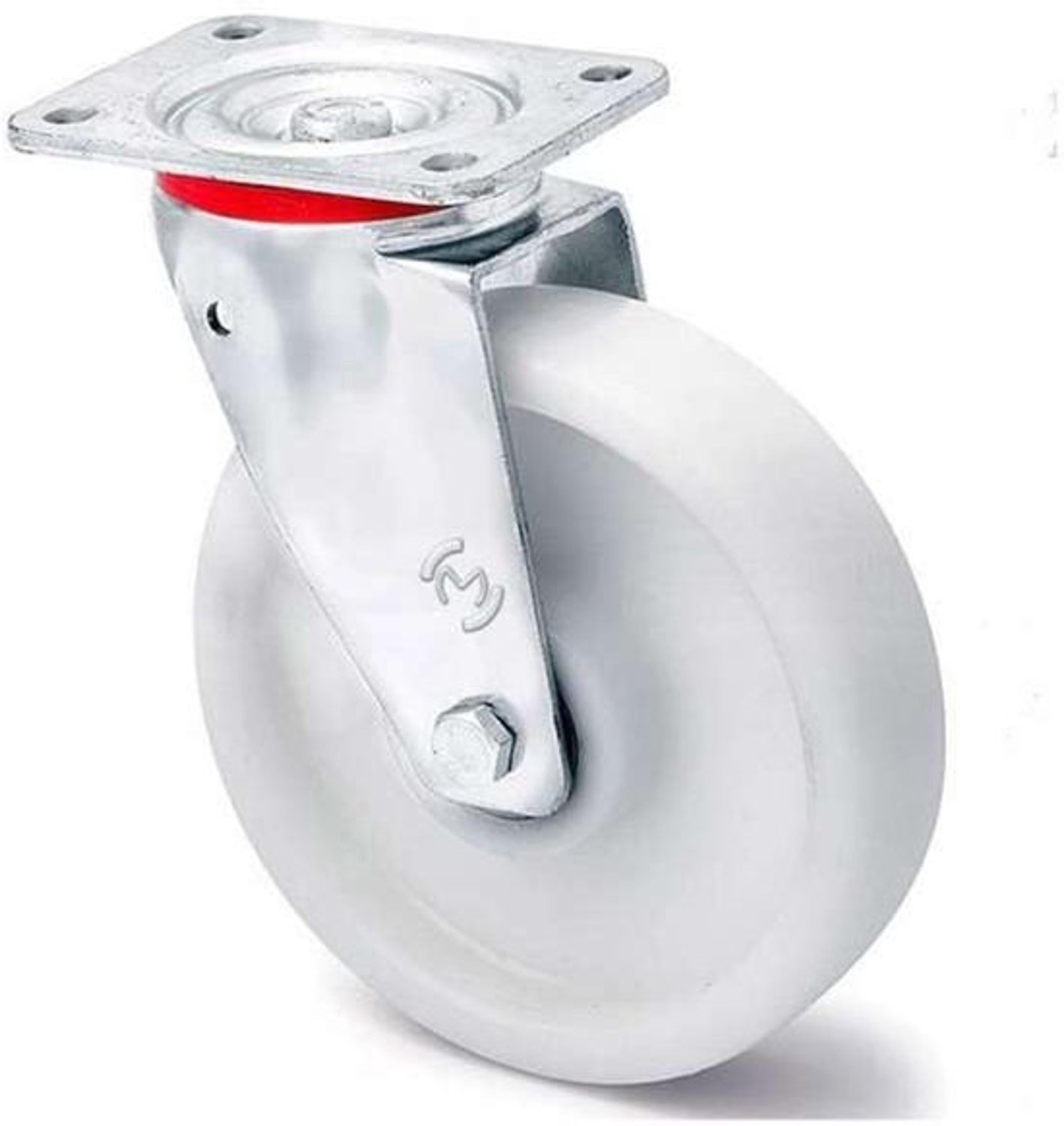 Transportwielen Set - Zwenk- en Bokwielen - Zware Lasten Verplaatsen - Draagkracht 300kg - 100 mm Diameter - Aluminium Polyamide