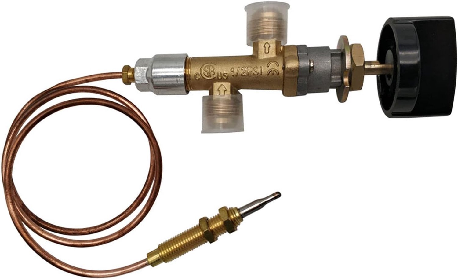 MENSI Gasvuur Regelklep met Thermokoppel en Knop