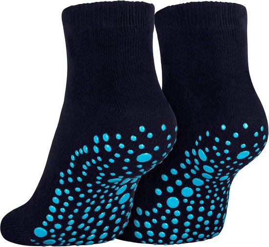 Antislip Teensokken Katoen - Yoga, Pilates, Fitness - Zwart, Grijs, Roze, Wit — afbeelding 2