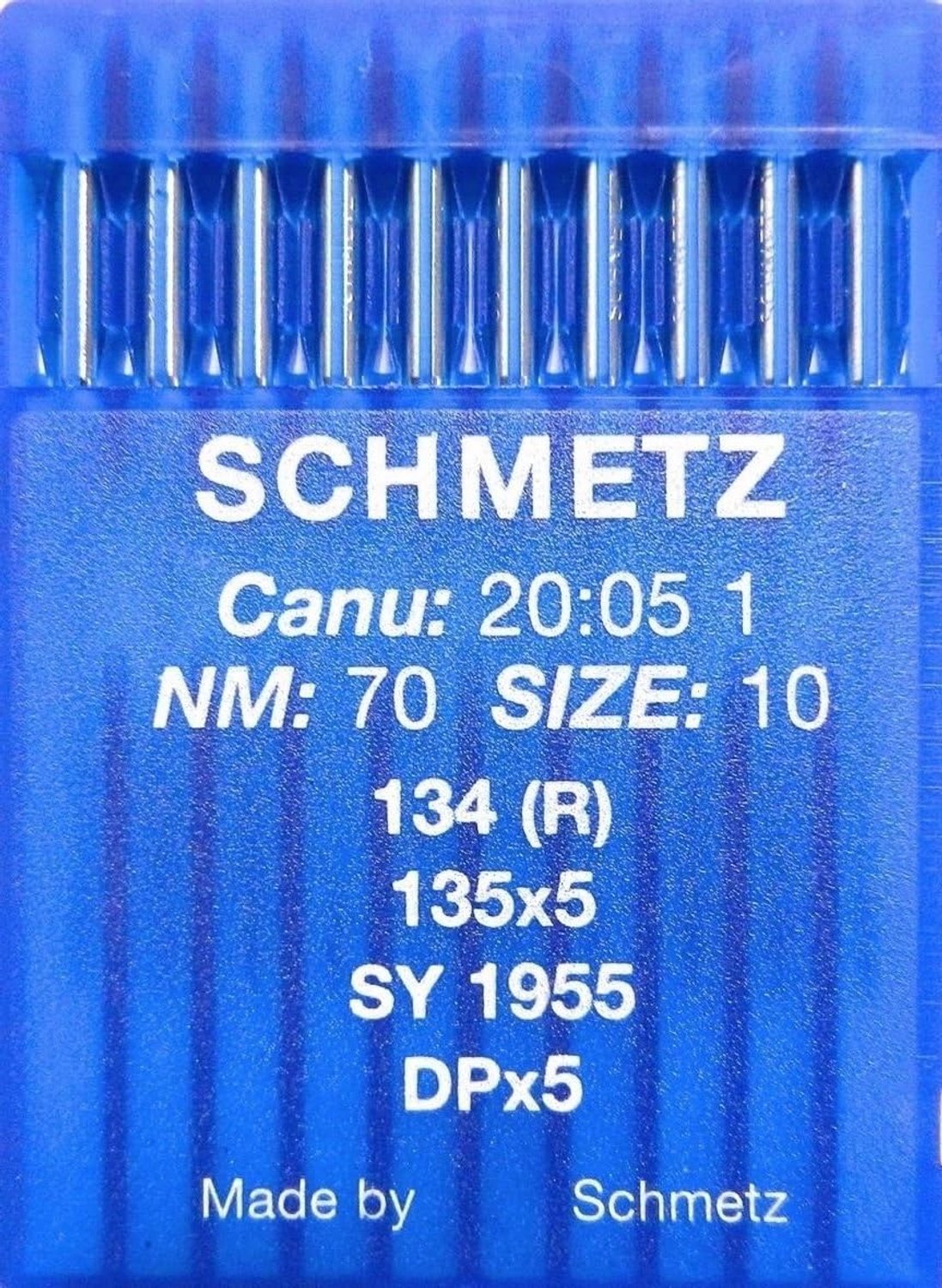 Schmetz 134(R) Naaimachinenaalden Rond Zuiger Industrie 70 - 10 Stuks