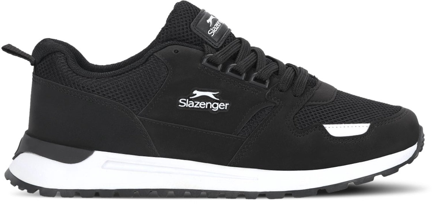 Slazenger Preston Heren Sneakers - Zwart / Wit