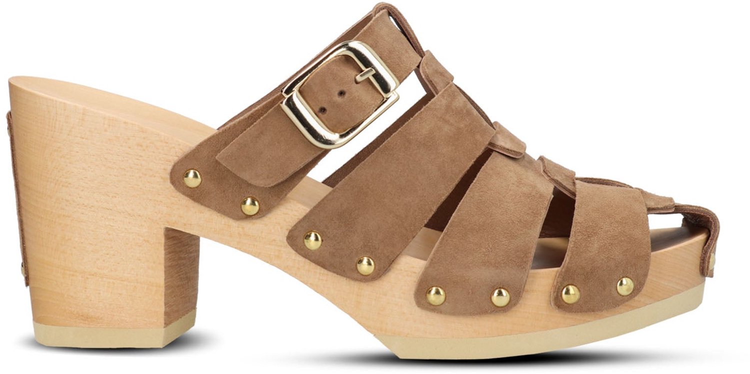 Jan Jansen - Woodie Be Good - Dames - Clogs - Taupe