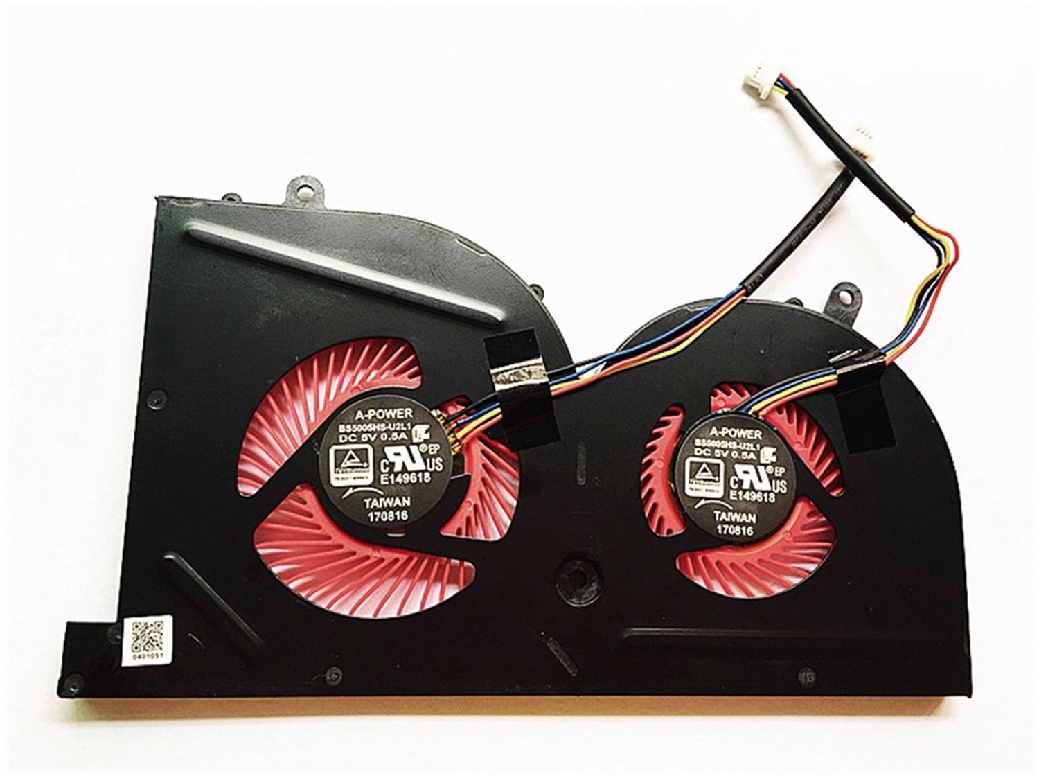 Notebook GPU Fan for MSI GS63 GS73VR MS-16K2 MS-17B1 Stealth Series BS5005HS-U2L1