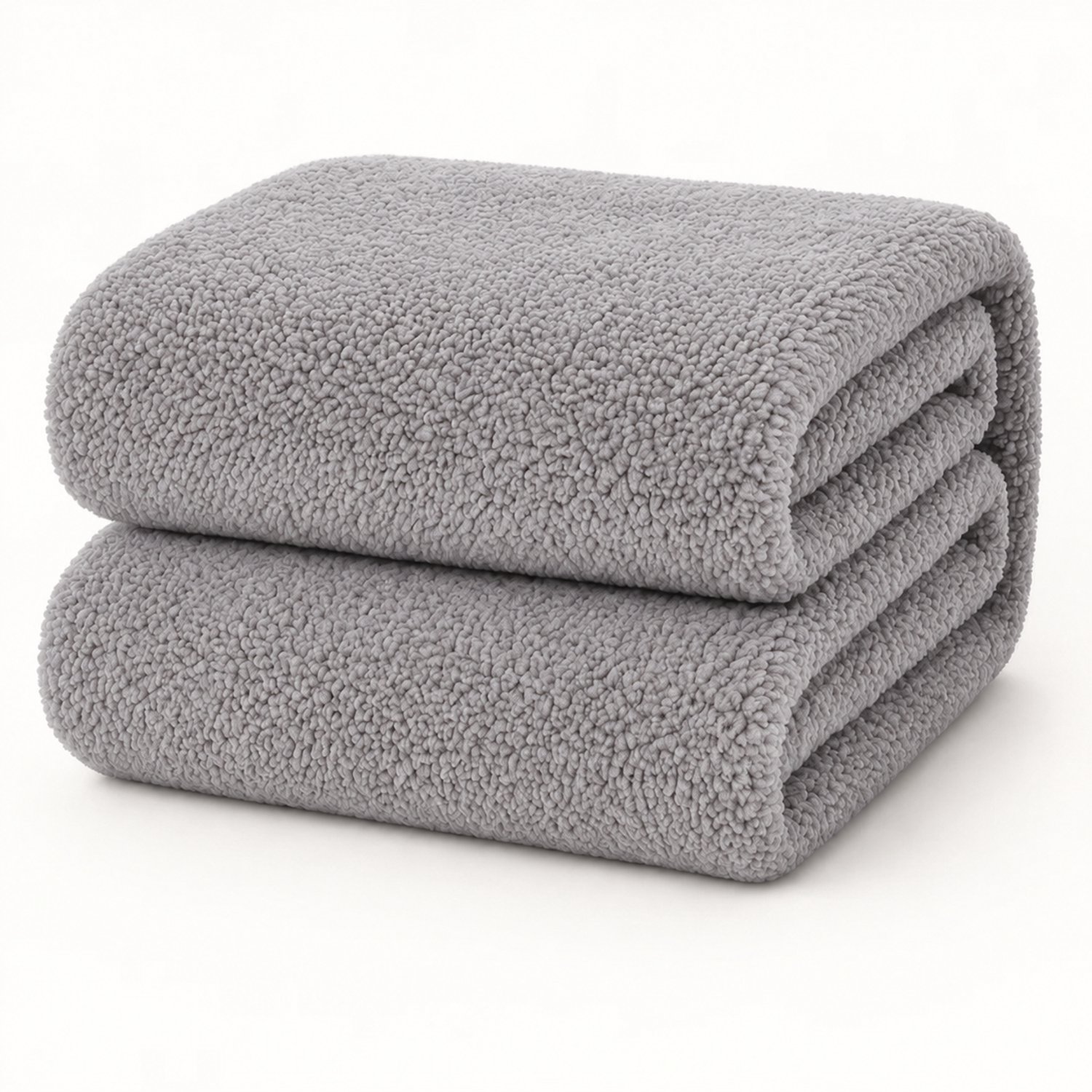 Decoware Teddy Fleece Hoeslaken 180x200 cm - Grijs - Warm & Extra Zacht - Matrashoogte tot 30 cm