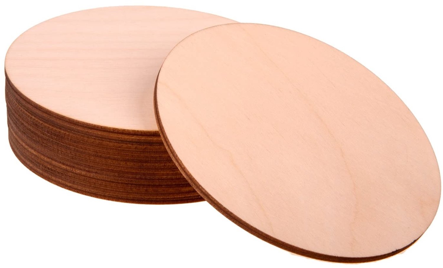 Houten Schijfjes voor Creatief Gebruik - Set van 10