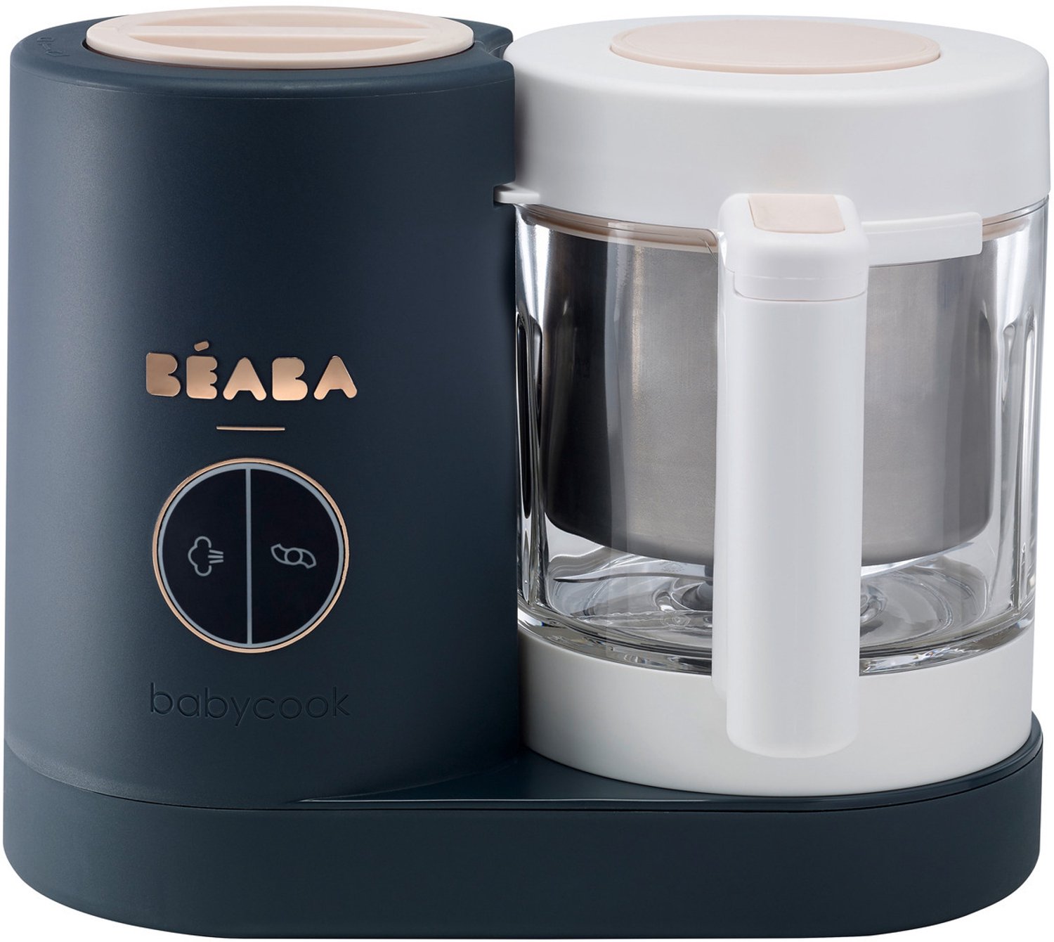 Béaba babycook neo® - 4-in-1 babyvoeding bereider - stoomkoker en baby foodprocessor - glazen kom - blauw