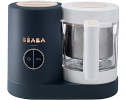 Béaba Babycook Neo® - 4-in-1 Babyvoeding Bereider - Stoomkoker en Baby Foodprocessor - Glazen Kom - Blauw