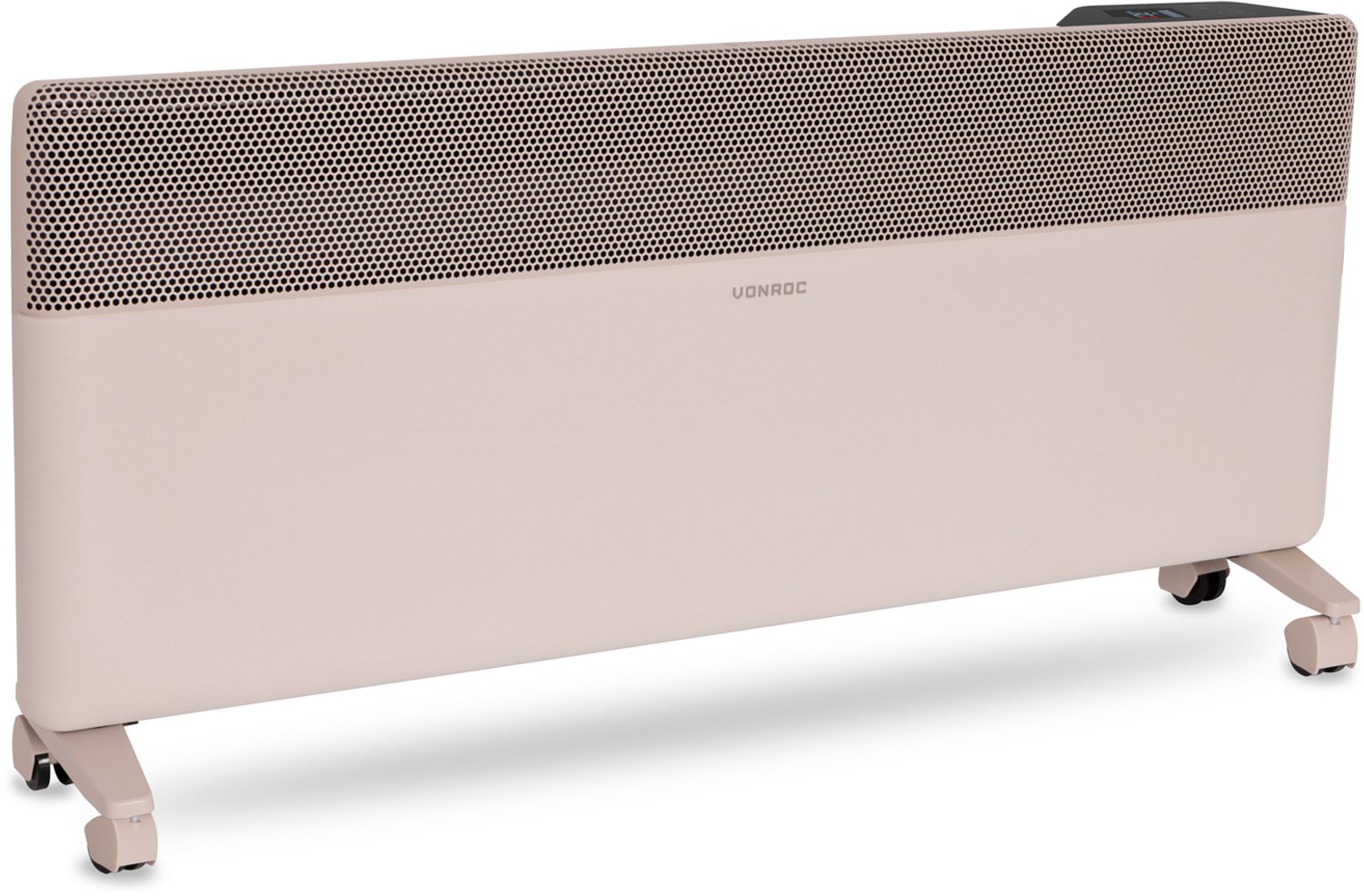 VONROC Luxe Elektrische Kachel – Textiel Paneel - Inverter - 2500W – 30m² – Beige – wifi