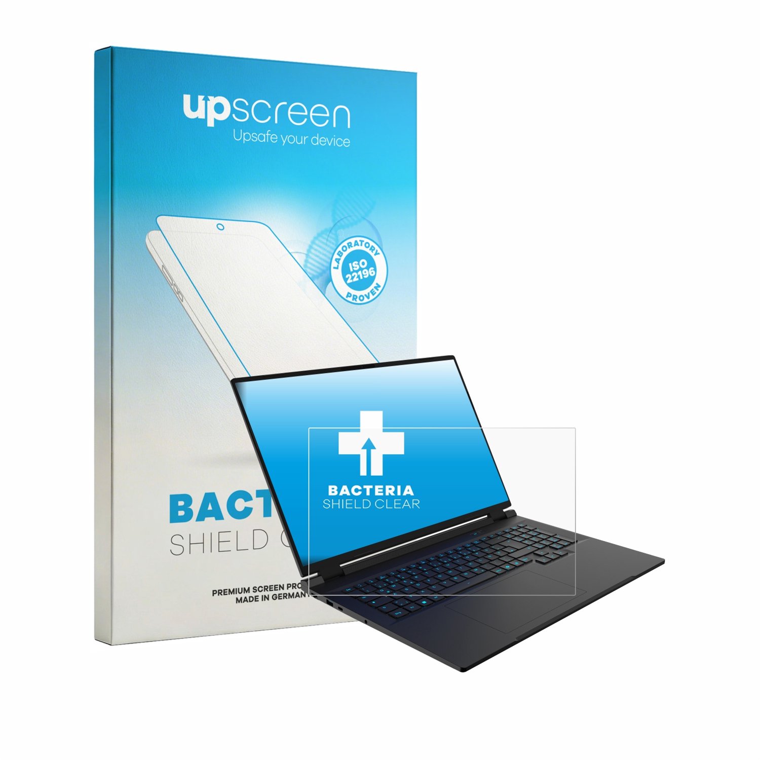 upscreen - Screenprotector voor Captiva Entry Gaming I10-4468GE 18" - Folie Beschermfolie transparant antibacterieel