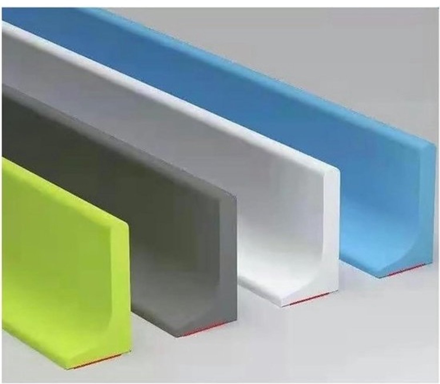 Doucheafdichtstrip - Waterkerende strip - Houdt de badkamer droog - Flexibel siliconen - Op maat te knippen - Wit