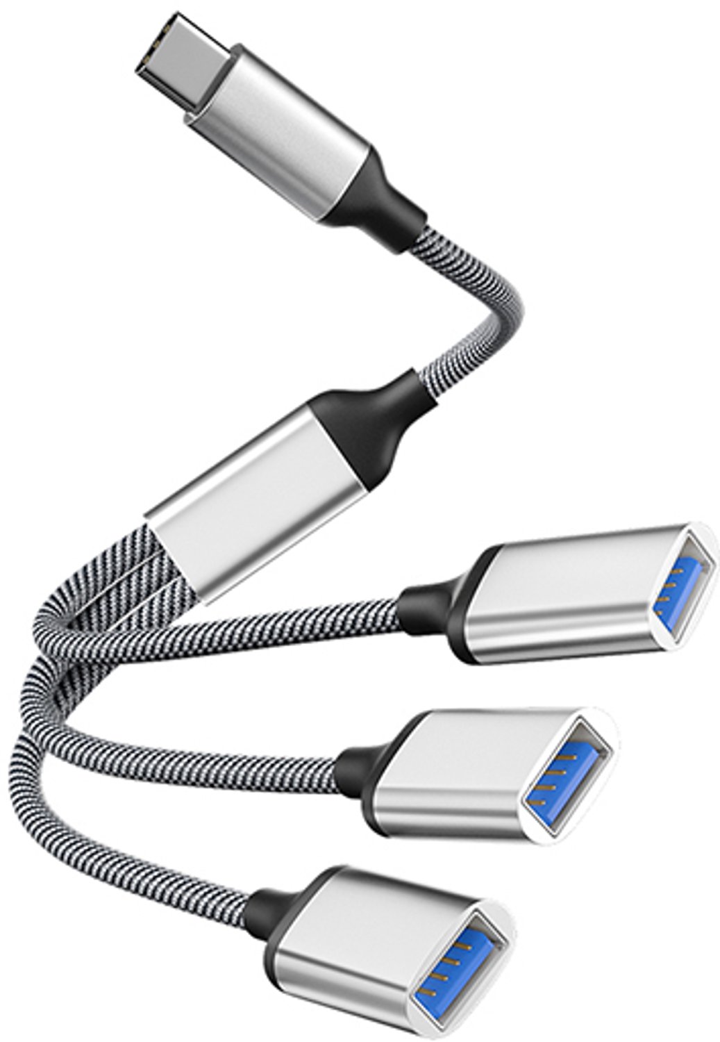 Type-C naar 3-poorts USB Hub Splitter Adapter
