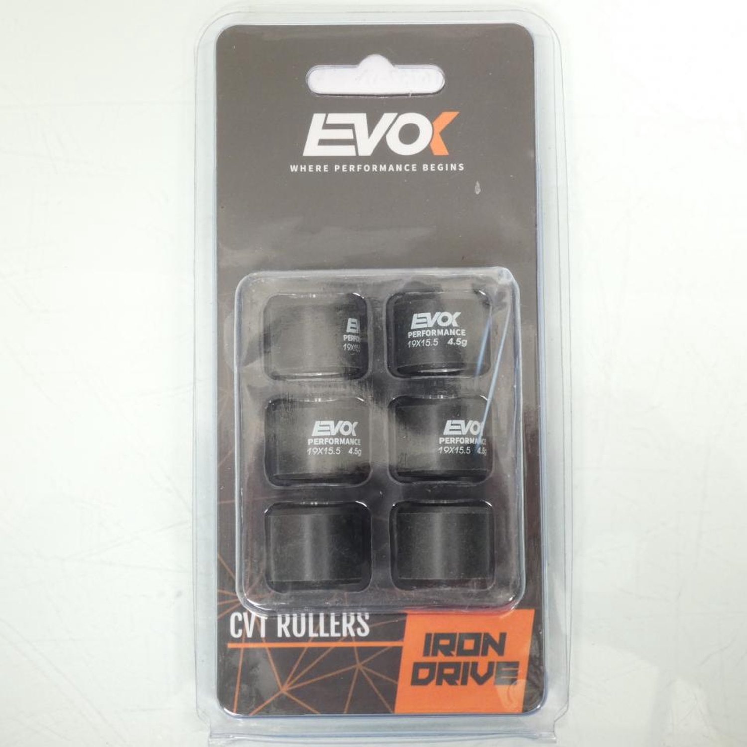 Variateurrol EVOK voor Scooter Piaggio 50 Fly 4T 2003 tot 2020 19x15.5 4.5Grs Nieuw