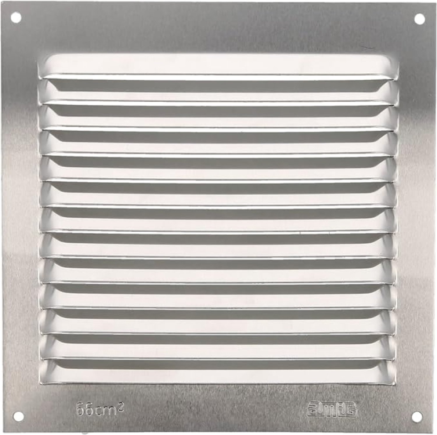 Vierkant Aluminium Ventilatierooster 150 x 150 mm - Luchtuitlaat voor Keuken, Badkamer en Muur - Zilver