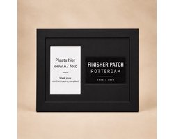 Patch Display Fotolijst – Geschikt voor HYROX Patch 25'26'27' – A7 Foto – 15 x 20 cm – Zwart
