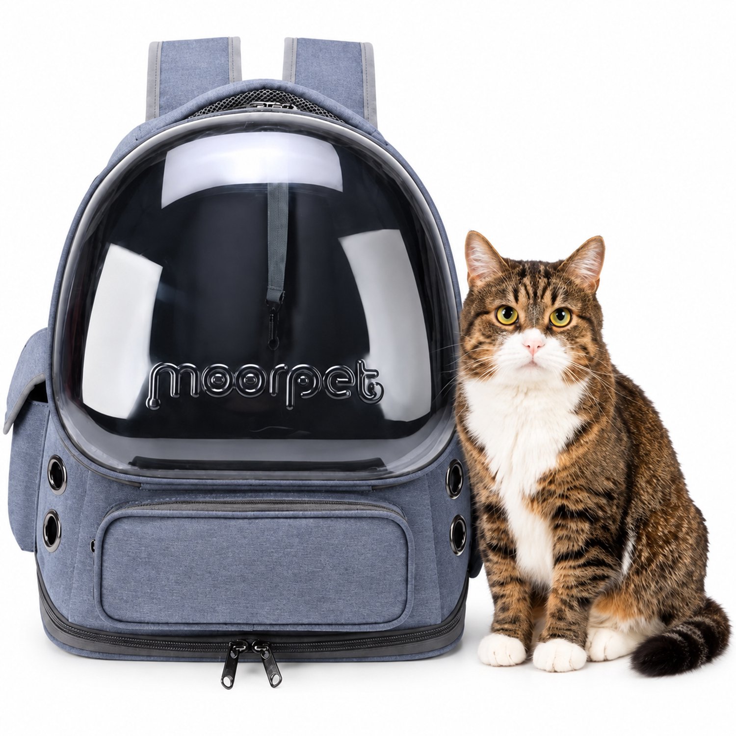 Bol.com MIRO® Katten Rugzak Transport - Katten Draagtas - Reismand Kat & Hond - Reistas voor Katten & Kleine Honden - Extra Vent... aanbieding