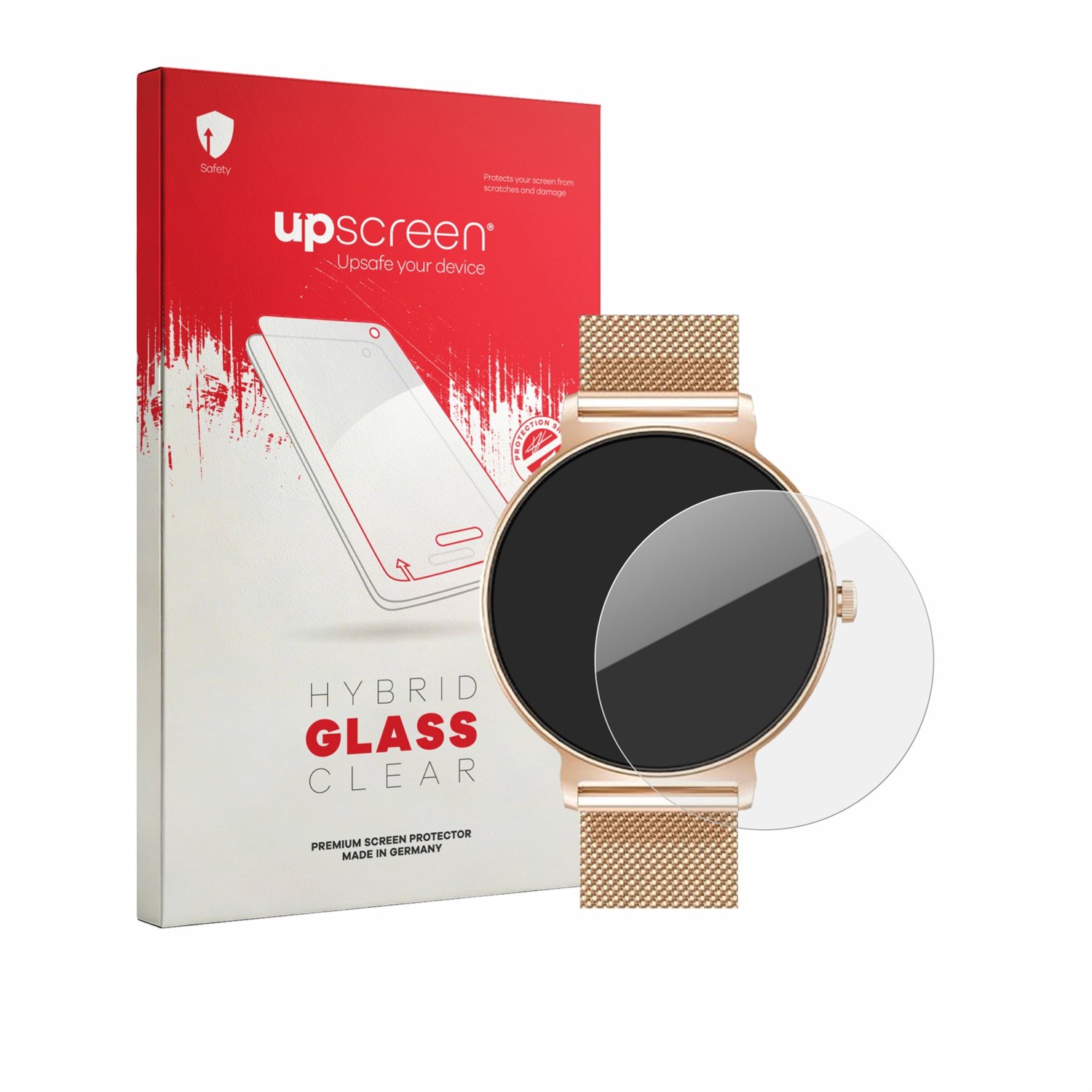 upscreen - Screenprotector voor taopodo JX523-GD 1.27" - Folie Beschermfolie Beschermglas transparant