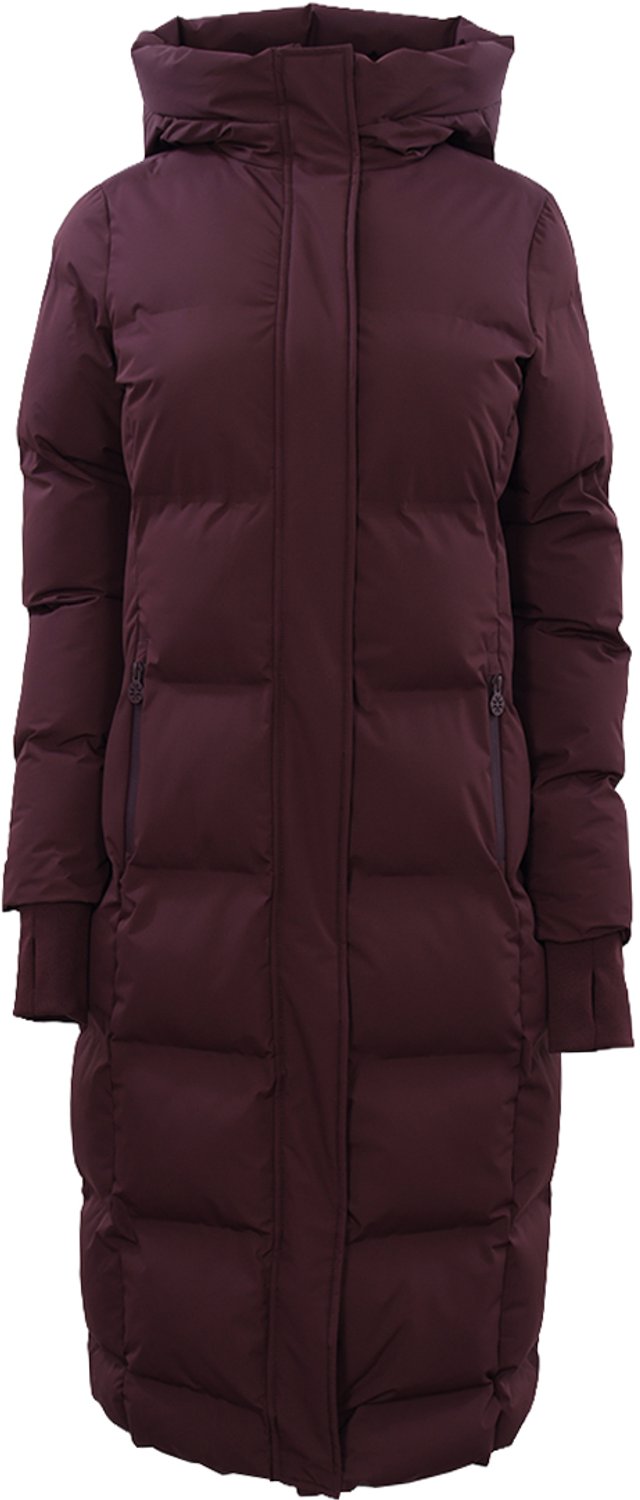Quur Lange Winterjas Quur Qruby Donkerrood - M