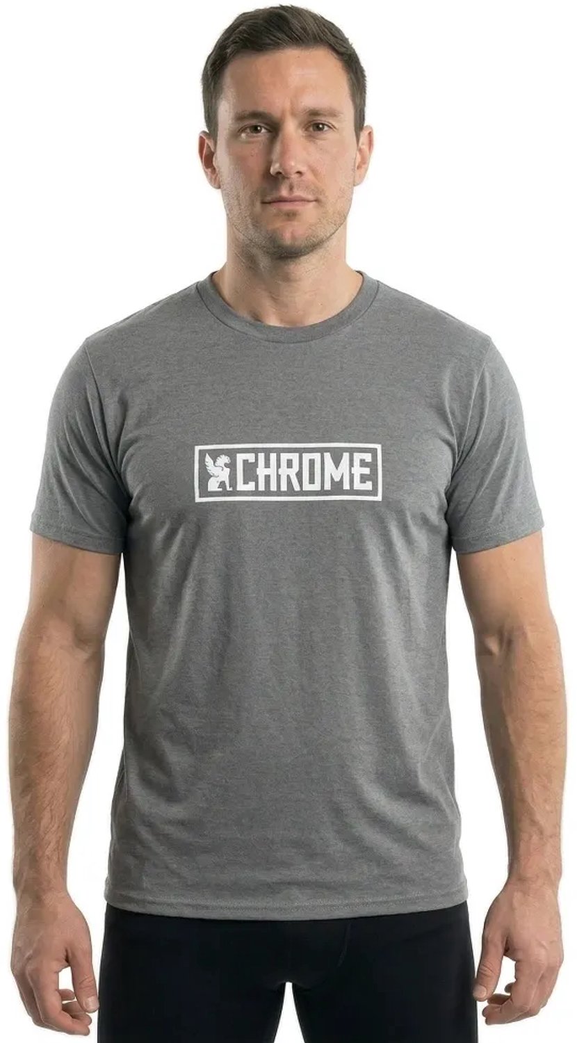 Chrome Horizontal Border T-shirt Met Korte Mouwen 2XL Man Wit